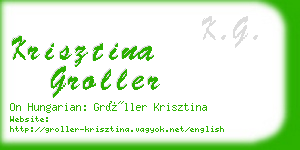 krisztina groller business card